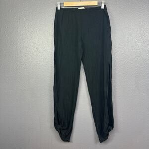 Stark X side slit cotton pant in Charcoal - size XS
